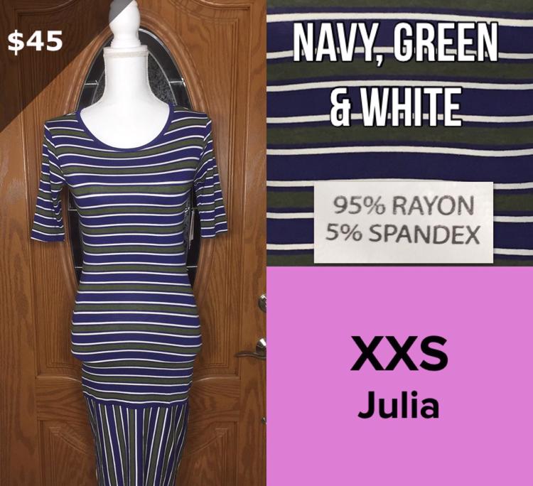 NWT LuLaRoe Mystery JULIA Dress XXS XS Small Medium Large XL