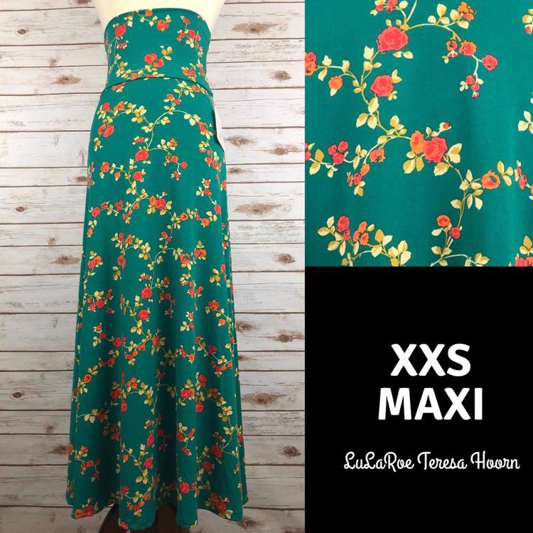 Lularoe maxi skirt xxs best sale