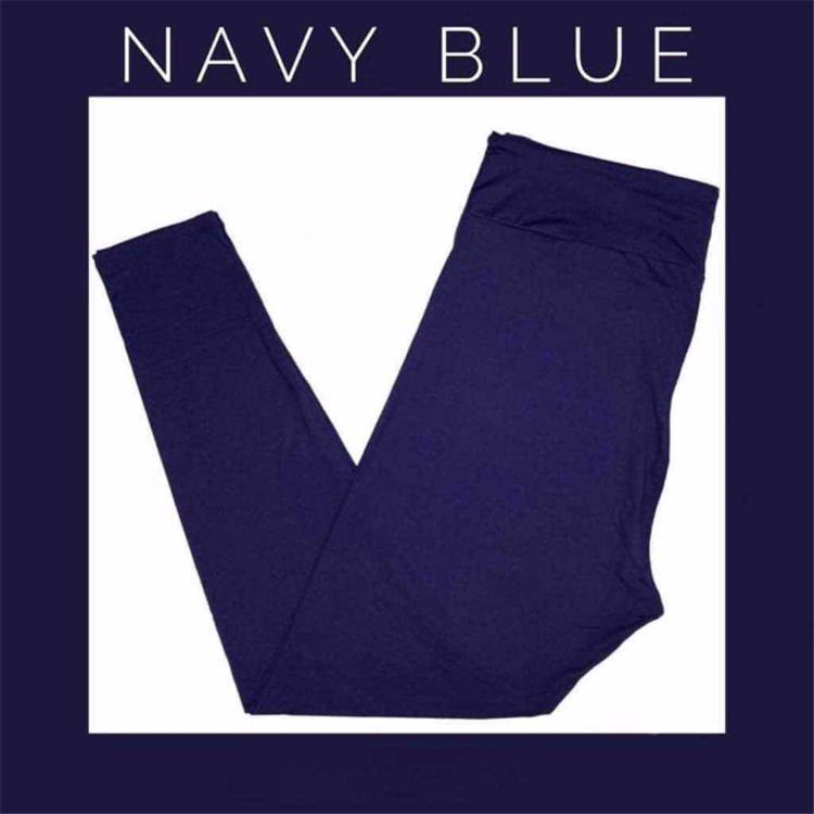 New TC LuLaRoe Navy Cupcake Leggings - Rare!