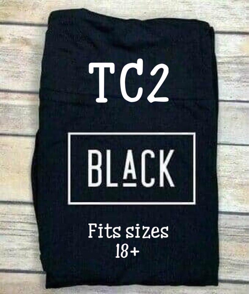 Black lularoe leggings tc2 sale