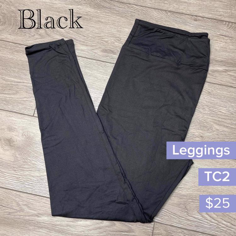 Black lularoe leggings outlet tc2