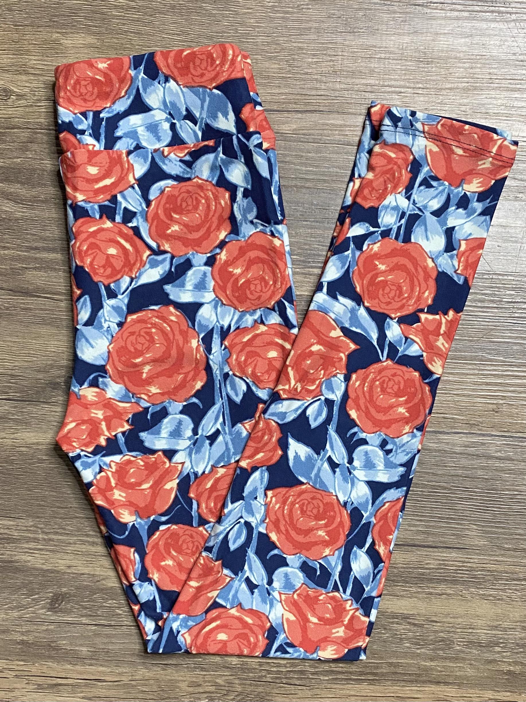 LuLaRoe red and cheapest blue Leggings