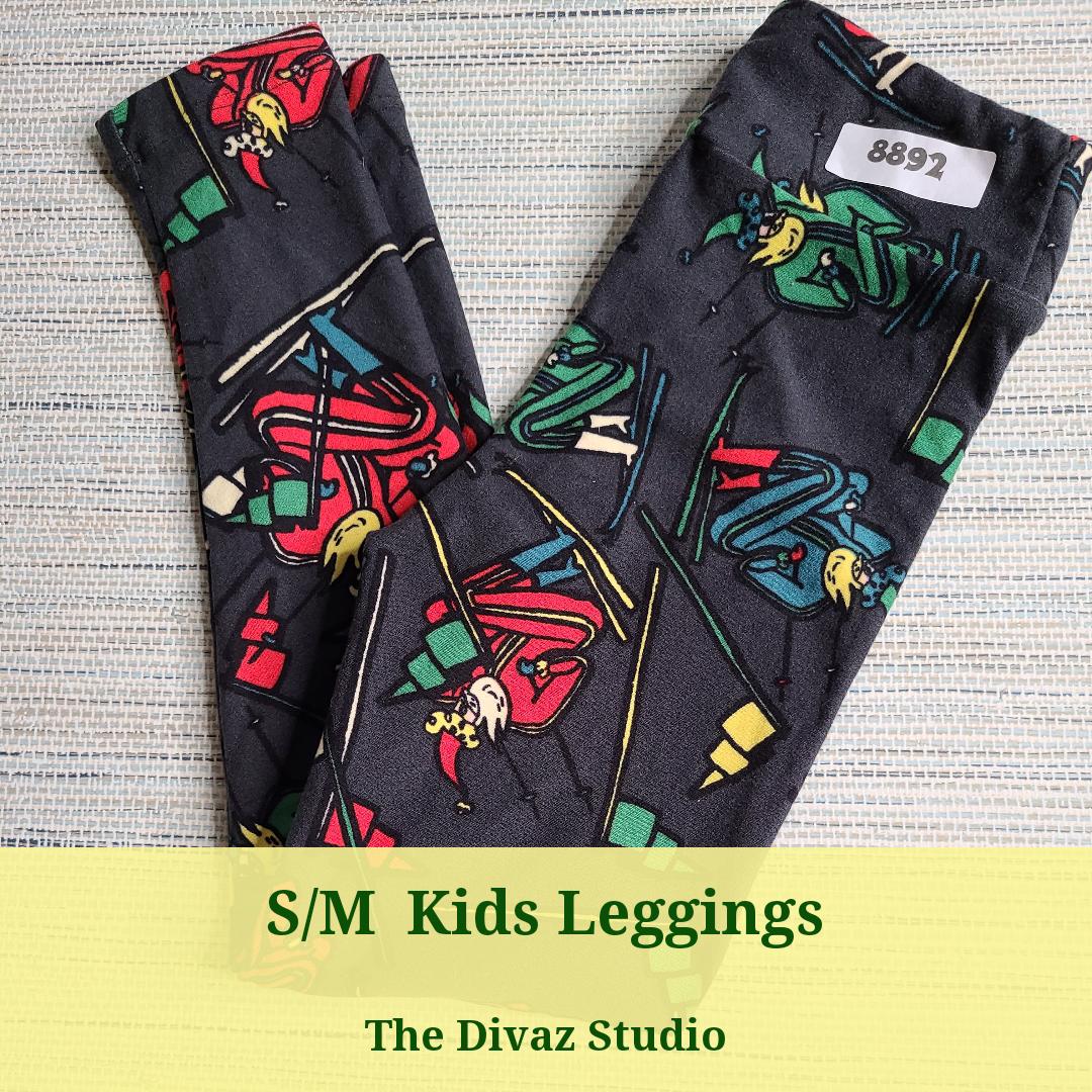  Lularoe Kids Sm-Med S/M School Days Book Pencil Eraser Apple  Leggings fits Kids Sizes 2-6 1510-D8-977855 Multicoloured: Clothing, Shoes  & Jewelry