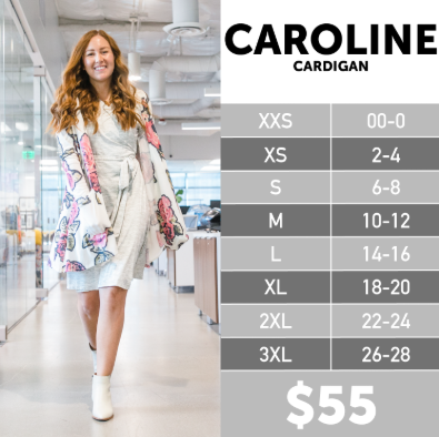 Lularoe caroline sizing guide clearance