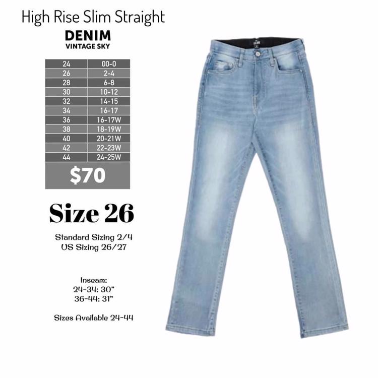 Denim size chart store lularoe