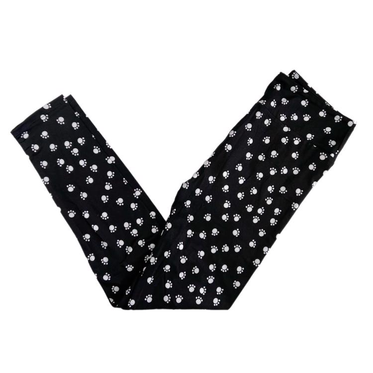 Black and white discount polka dot leggings lularoe