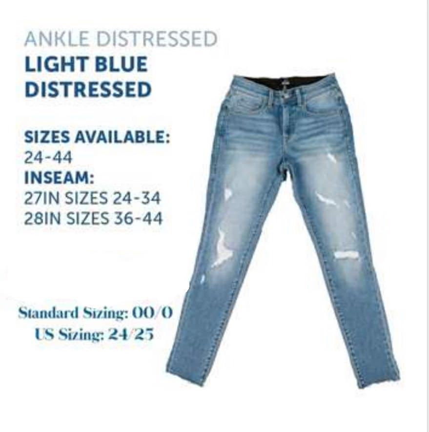 Lularoe jean size store chart