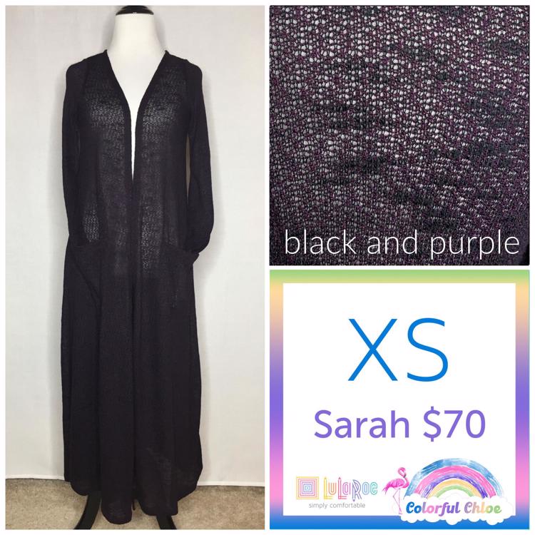 black, slightly see-through lularoe cardigan. pretty - Depop