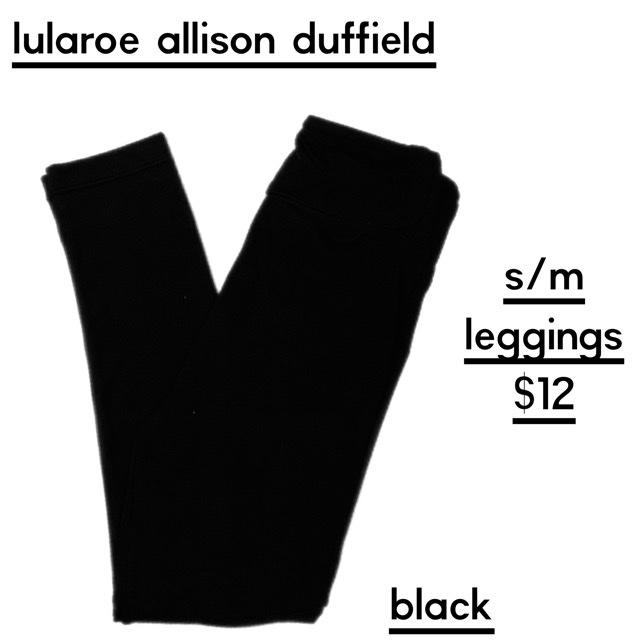 Lularoe Solid Black Leggings S/M