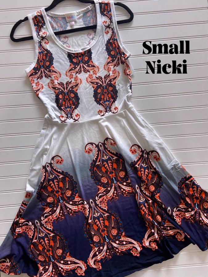 NWT Lularoe Nicki Dress Sleeveless with Pockets