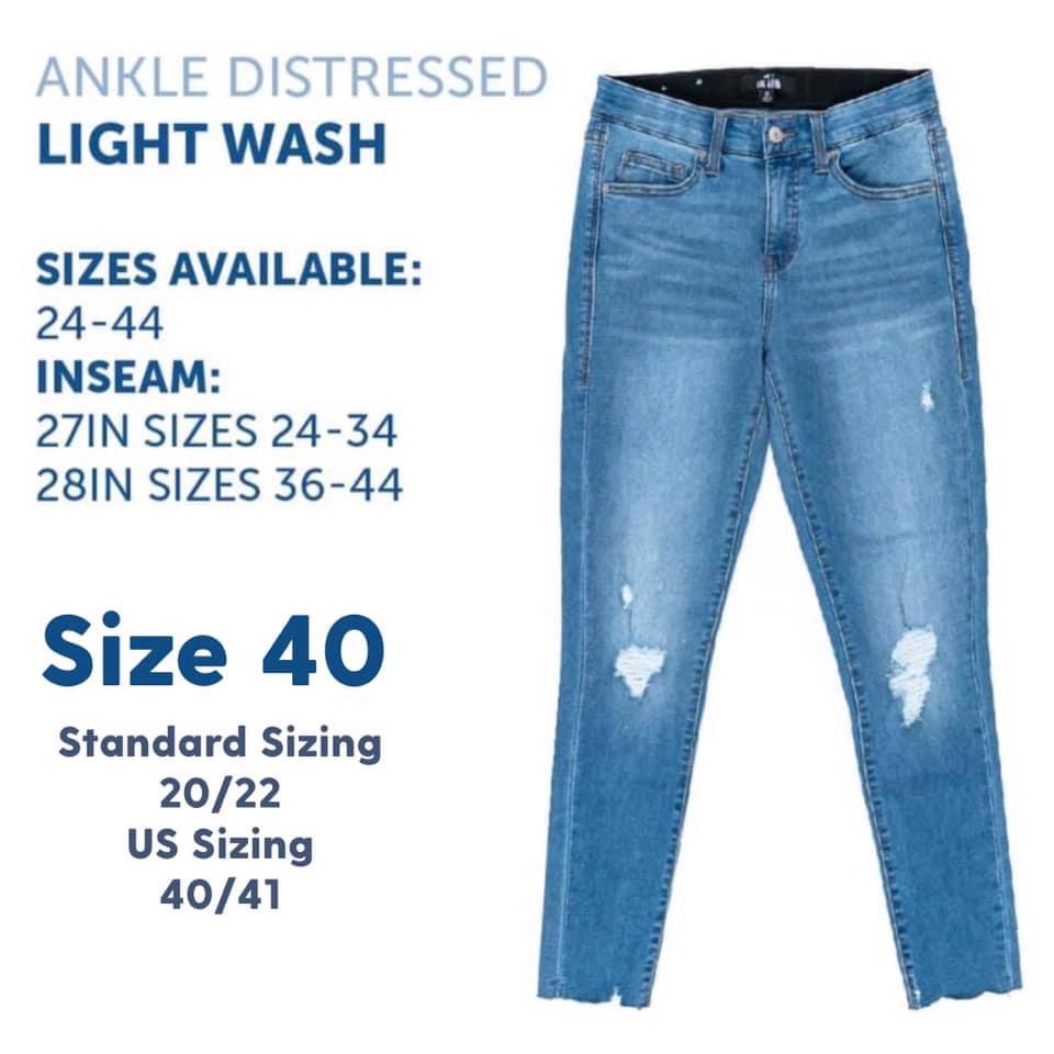 Lularoe denim store jeans size chart